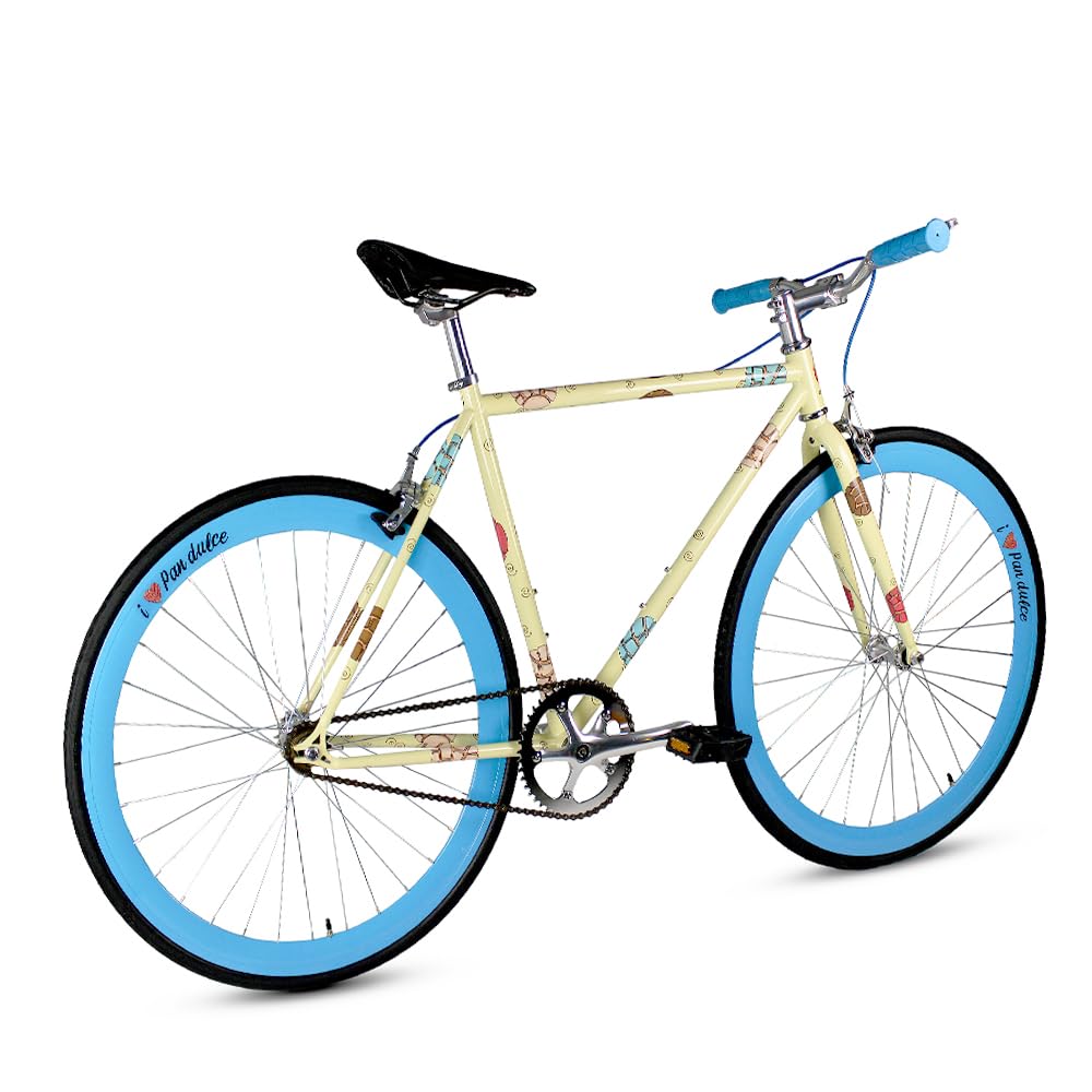 Fixed Gear Single Speed Bike - Lightweight Urban Commuter Bicycle with Front & Rear Brakes for Men & Women - Perfect for City Riding, Campus Commuting & Daily Exercise - Available in Multiple Sizes (XXS-XXL)