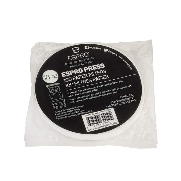 Espro Press Paper Filters - Premium Replacement Filters for Espro Coffee Press - Perfect for Home, Office & Travel Use