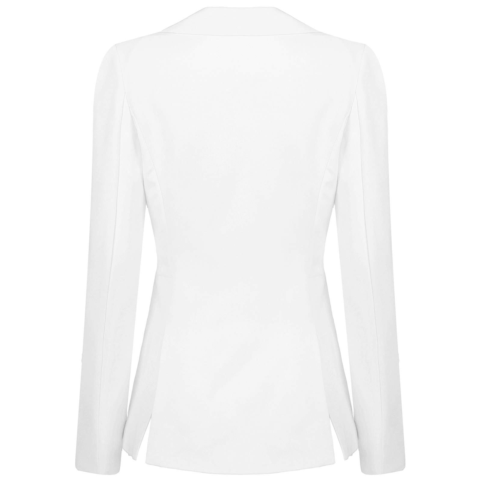 Women's Slim Blazer Jacket for Office & Work - Long Sleeve Lapel Cardigan