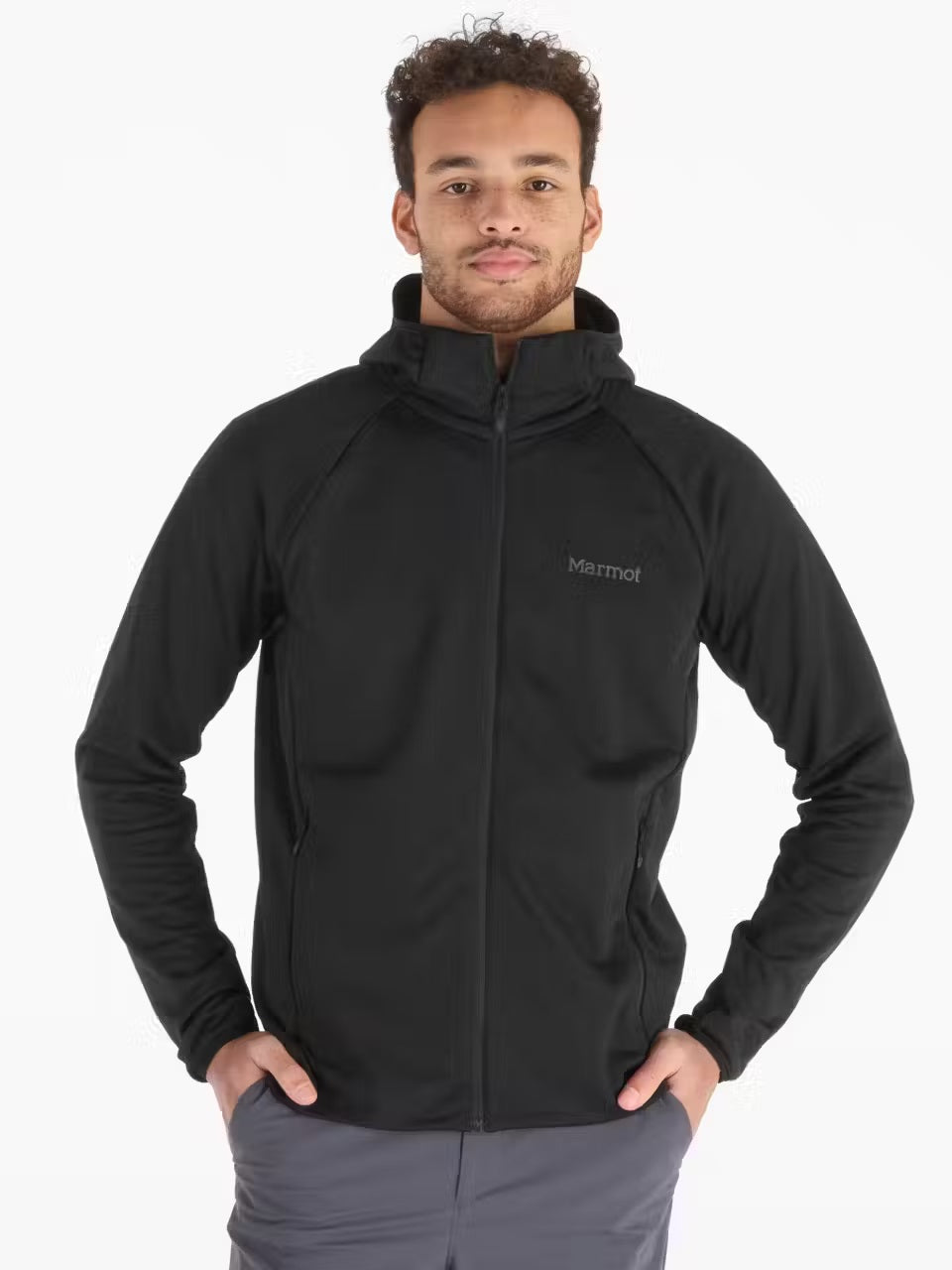 Marmot Leconte Men's Full Zip Hoody Fleece Jacket - Lightweight Warm Outdoor Hiking & Camping Pullover for Cold Weather