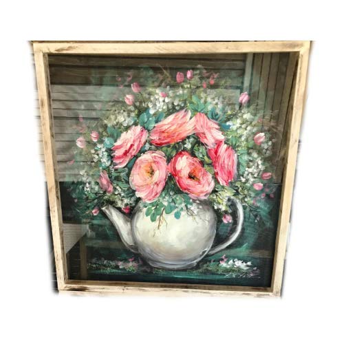 Premium Ceramic Tea Pot with Floral Design - Elegant & Durable for Loose Leaf Tea, Herbal Infusions & Home Decor | Perfect for Tea Lovers, Gift Giving & Cozy Afternoons