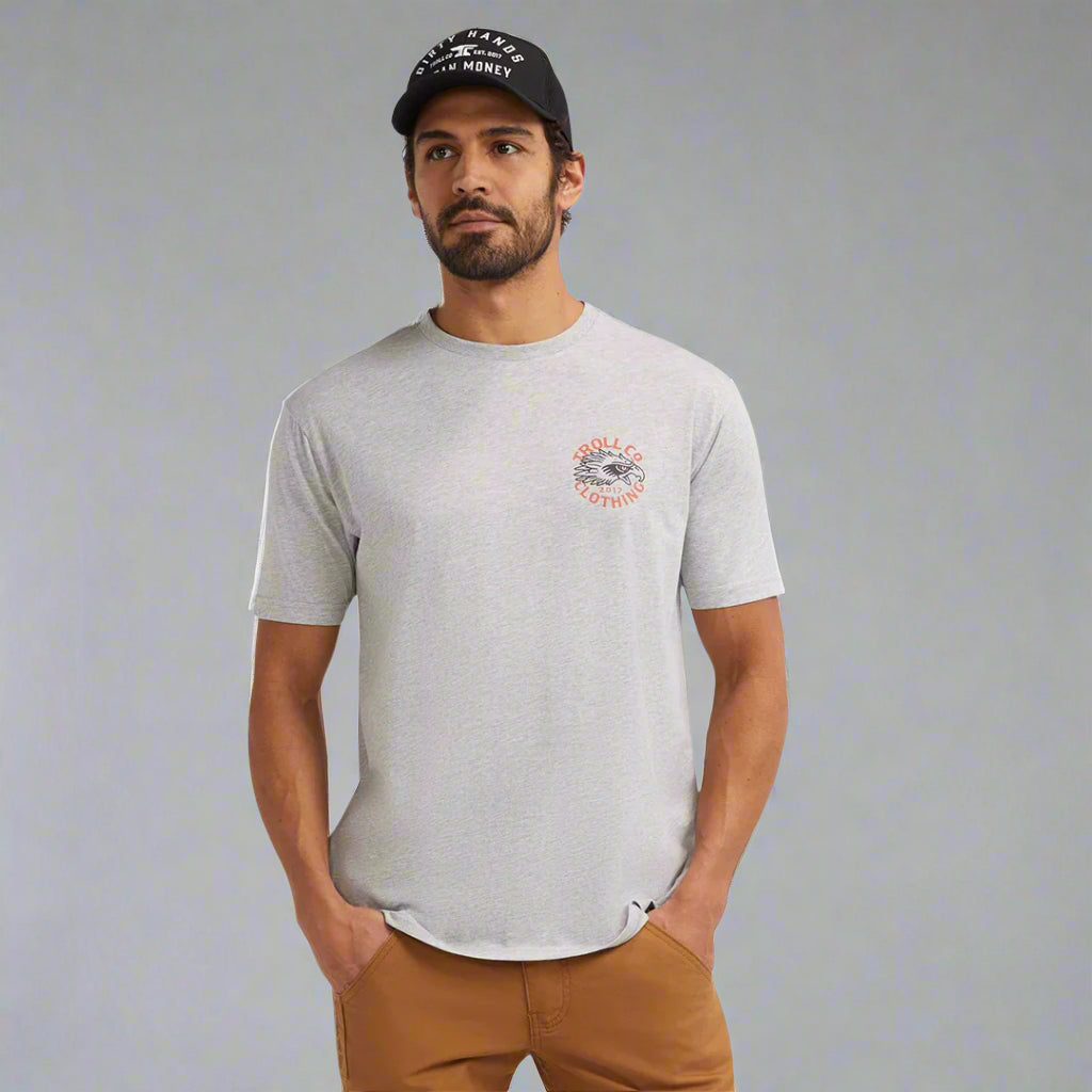 DHCM Eagle Eye Graphic T-Shirt for Men - Comfortable Cotton Tee with Trendy Print - Perfect for Casual Wear, Street Style & Everyday Outfits