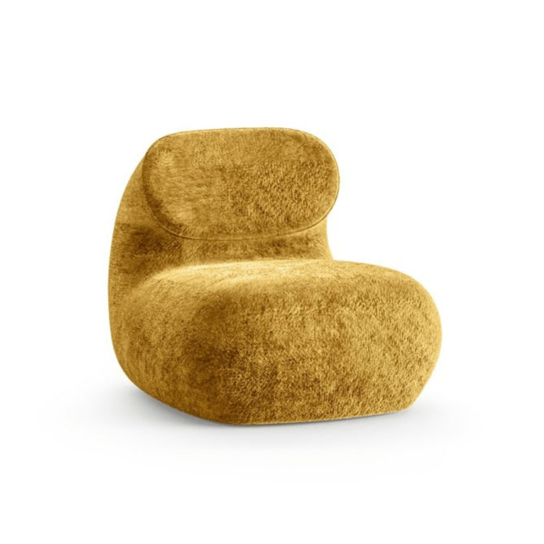 ILARIA Modern Lounge Chair - Mid Century Accent Chair for Living Room, Bedroom & Office - Comfortable Upholstered Armchair with Wooden Legs - Perfect for Relaxing, Reading & Decorating Your Home