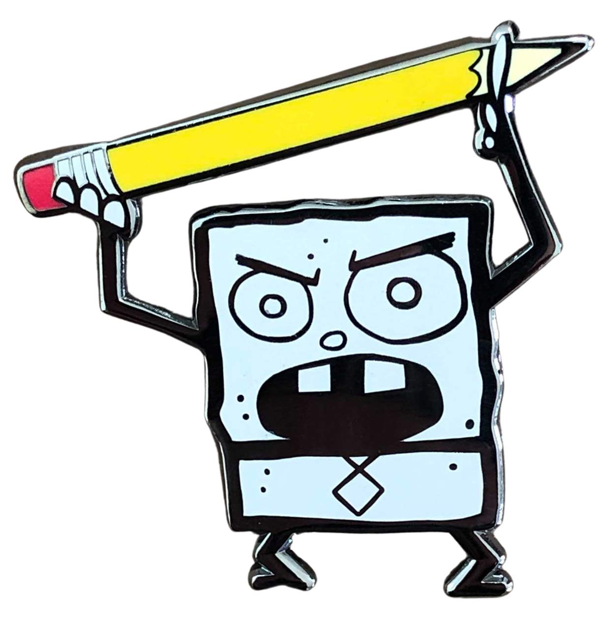 DoodleBob SpongeBob SquarePants Enamel Pin - Collectible Cartoon Character Badge for Backpacks, Jackets & Gifts - Nickelodeon Merchandise for Fans & Collectors