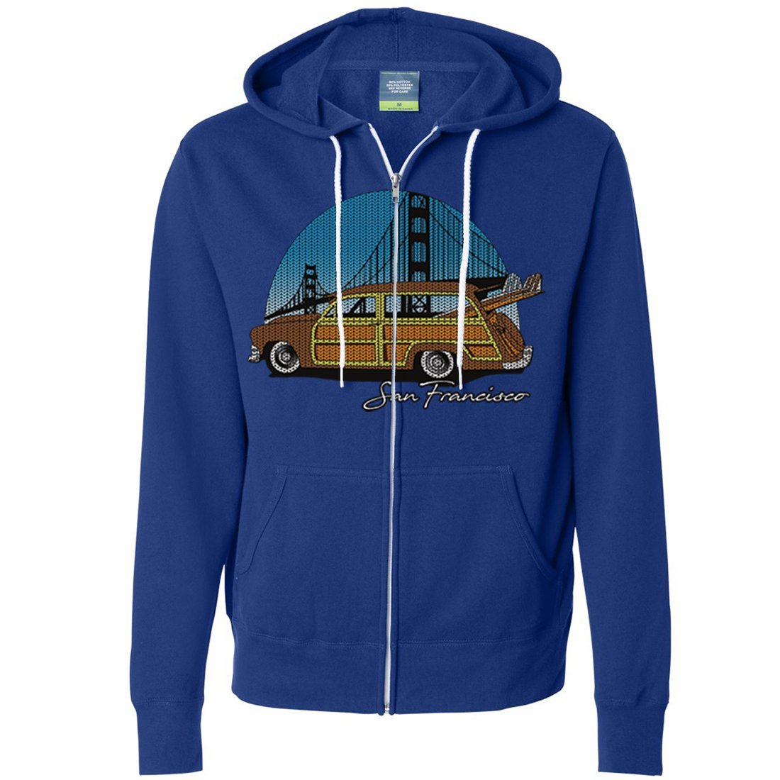 San Francisco Knit Style Woody Zip-Up Hoodie - Cozy Fleece Jacket for Men & Women | Perfect for Casual Wear, Outdoor Activities & Travel