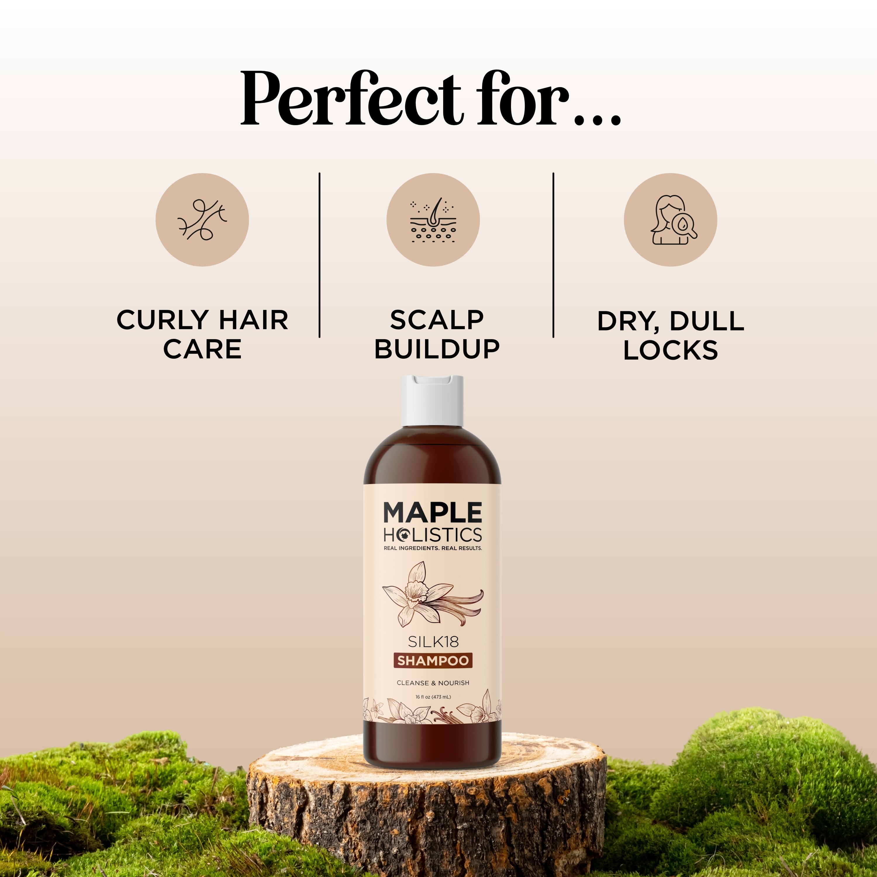 Silk18 Shampoo - Hydrating & Repairing for Damaged Hair - Sulfate Free & Paraben Free - Perfect for Dry, Frizzy & Color-Treated Hair - Salon Quality Hair Care at Home