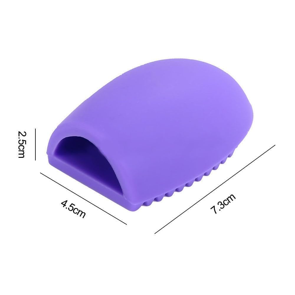 MobFest® Silicone Makeup Brush Cleaner - Reusable Cosmetic Brush Washing Scrubber Pad for Foundation, Eyeshadow & Blush Brushes - Multicolor (2 Pack, Small) - Perfect for Home & Travel Makeup Brush Cleaning