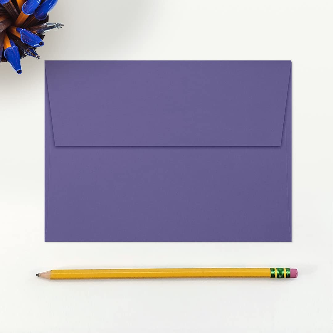 LUXPAPER A7 Invitation Envelopes 5x7 Cards - 80lb Wisteria Purple, Printable Wedding Invitation Envelopes with Peel & Press Seal, 1000 Pack (5.25x7.25 inches) - Perfect for Weddings, Parties, Greeting Cards and Special Events