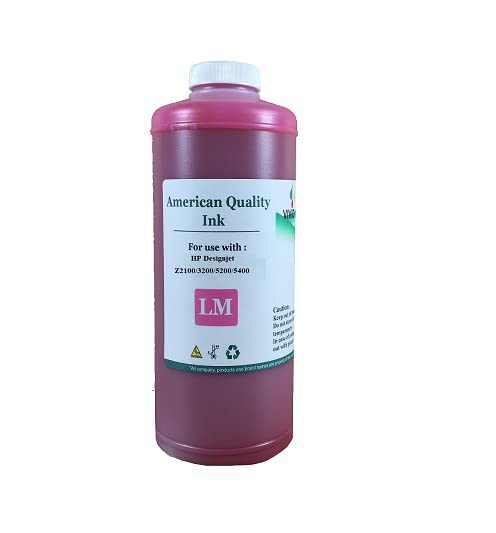 500ml Light Magenta Bulk Ink Refill Bottle for HP 70 Ink Cartridge C9455A - Compatible with Designjet Z2100/Z3200/Z5200/Z5400 Printers - Ideal for Graphic Design, CAD Drawings & Large Format Printing