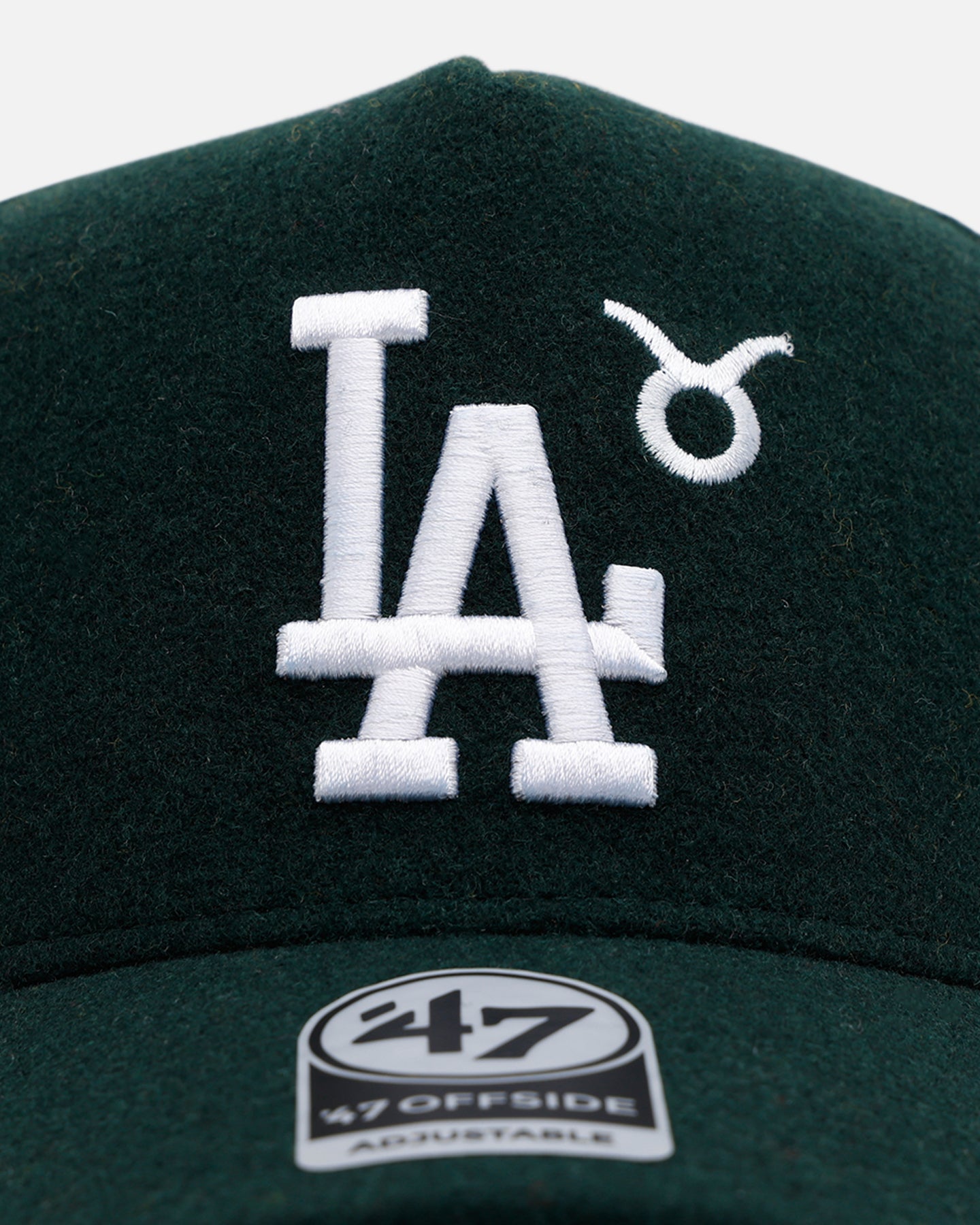 47 Brand Los Angeles Dodgers 'Zodiac' Taurus 47 Offside Snapback Cap - Dark Green Adjustable Baseball Hat for Men & Women - Perfect for Sports Fans, Streetwear Fashion and Gift Giving