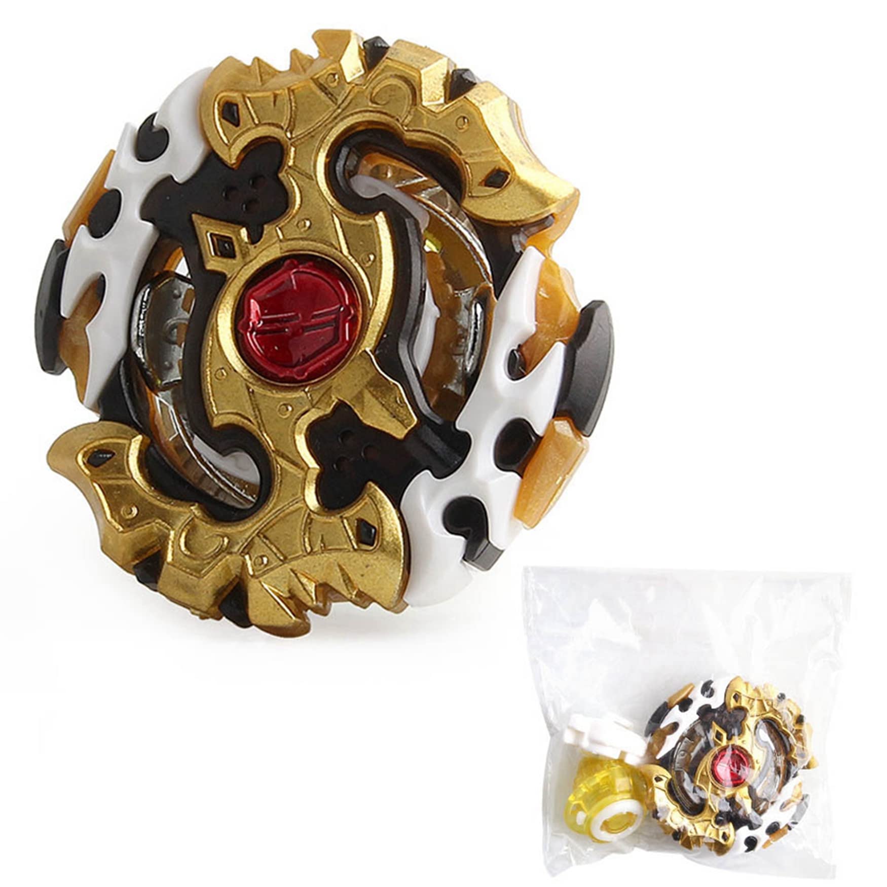 DWIN Beyblade Burst Booster GT Starter B-132 02 Spriggan Requiem .7.Ab Spinning Top Battle Set with B-184 Custom String Launcher (Left+Right Spin) & Grip - Perfect for Competitive Play & Beyblade Tournaments