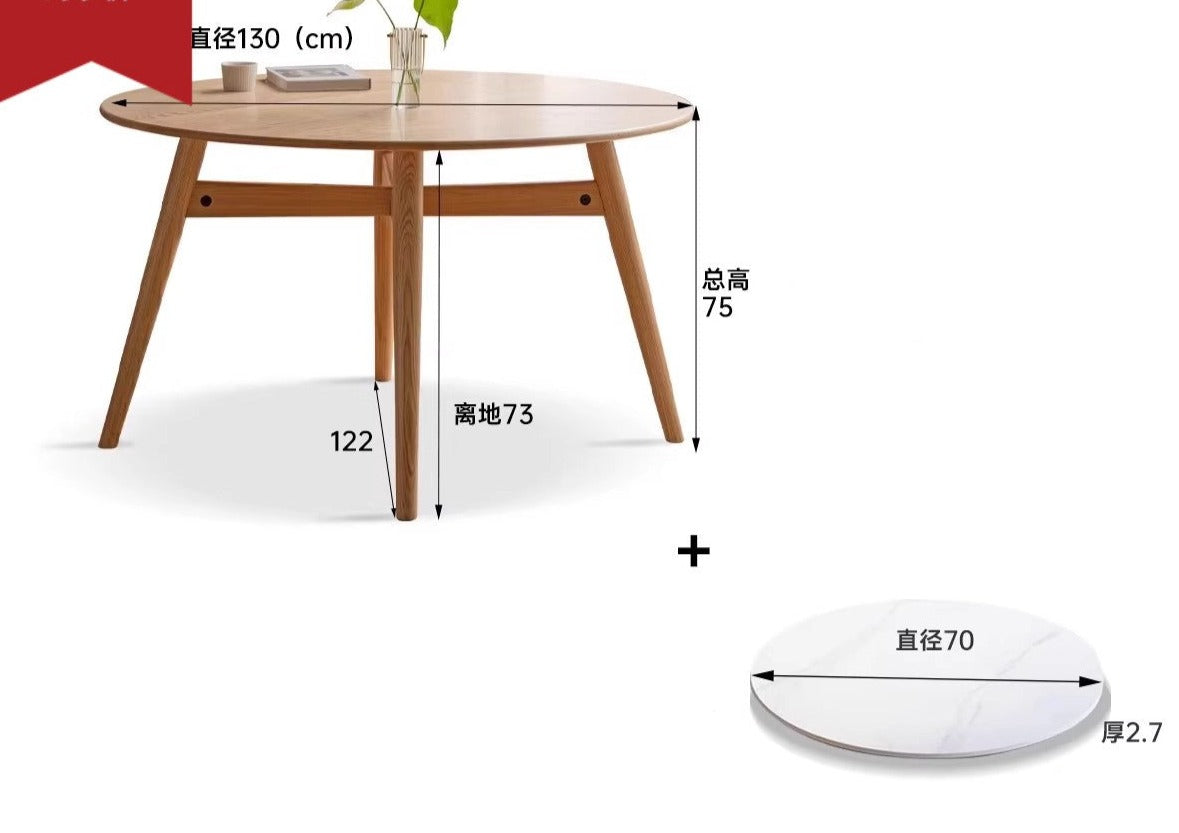 (130*130*75 cm) 51.1*51.1*29.5 inch round table  0.7 meter rock plate turntable