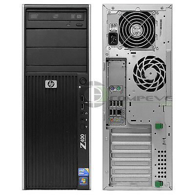 HP Z400 Workstation Computer - Intel Xeon 2.4GHz Dual Core, 4GB RAM, 160GB HDD, DVD RW, Windows 10 Pro 64-bit - Perfect for Graphic Design, Video Editing & CAD Work