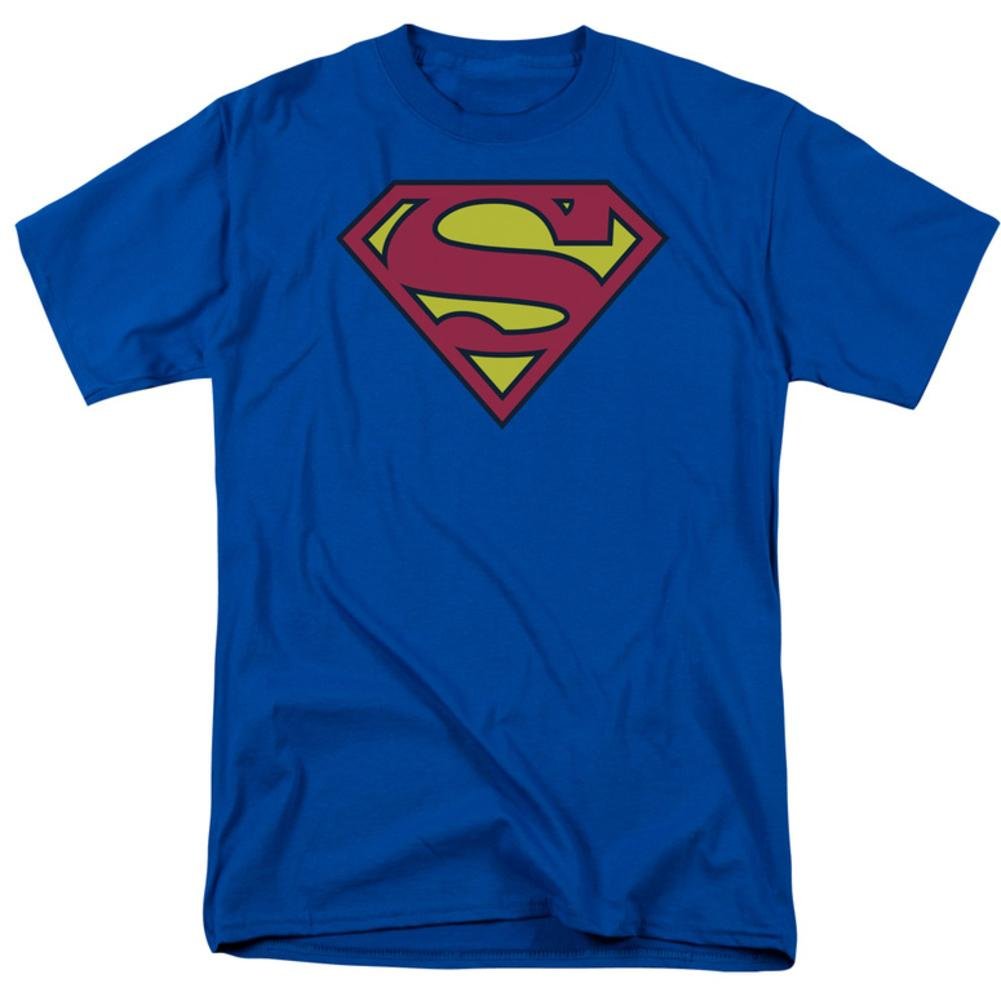 Superman Logo T-Shirt for Men - Classic Superhero Graphic Tee for Casual Wear, Cosplay, and Comic Con Events