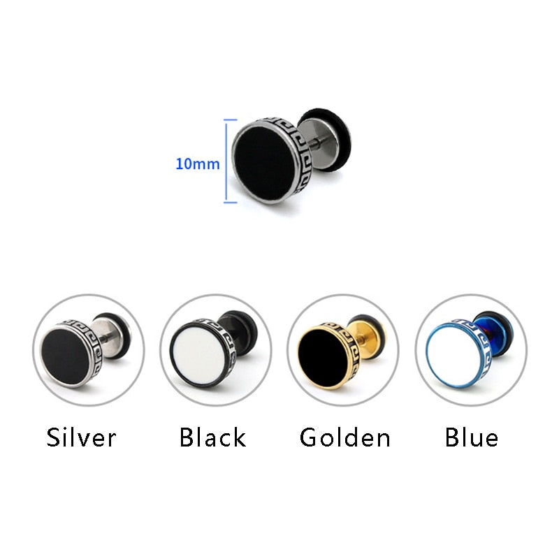 Vintage Round Stud Earrings for Women - Classic & Stylish Jewelry for Everyday Wear, Parties & Gifts