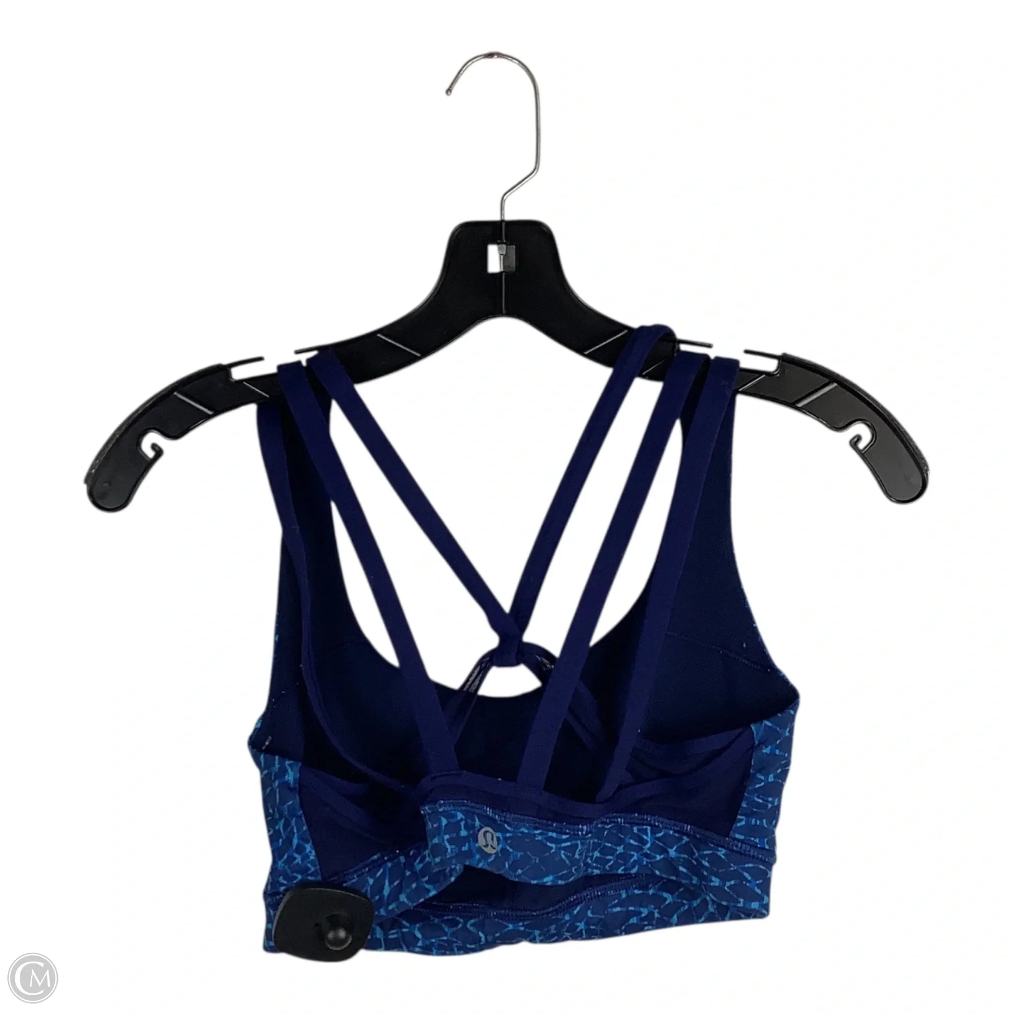Lululemon Women's Blue Athletic Sports Bra - Size 6 - High Support Workout Top for Running, Yoga & Gym