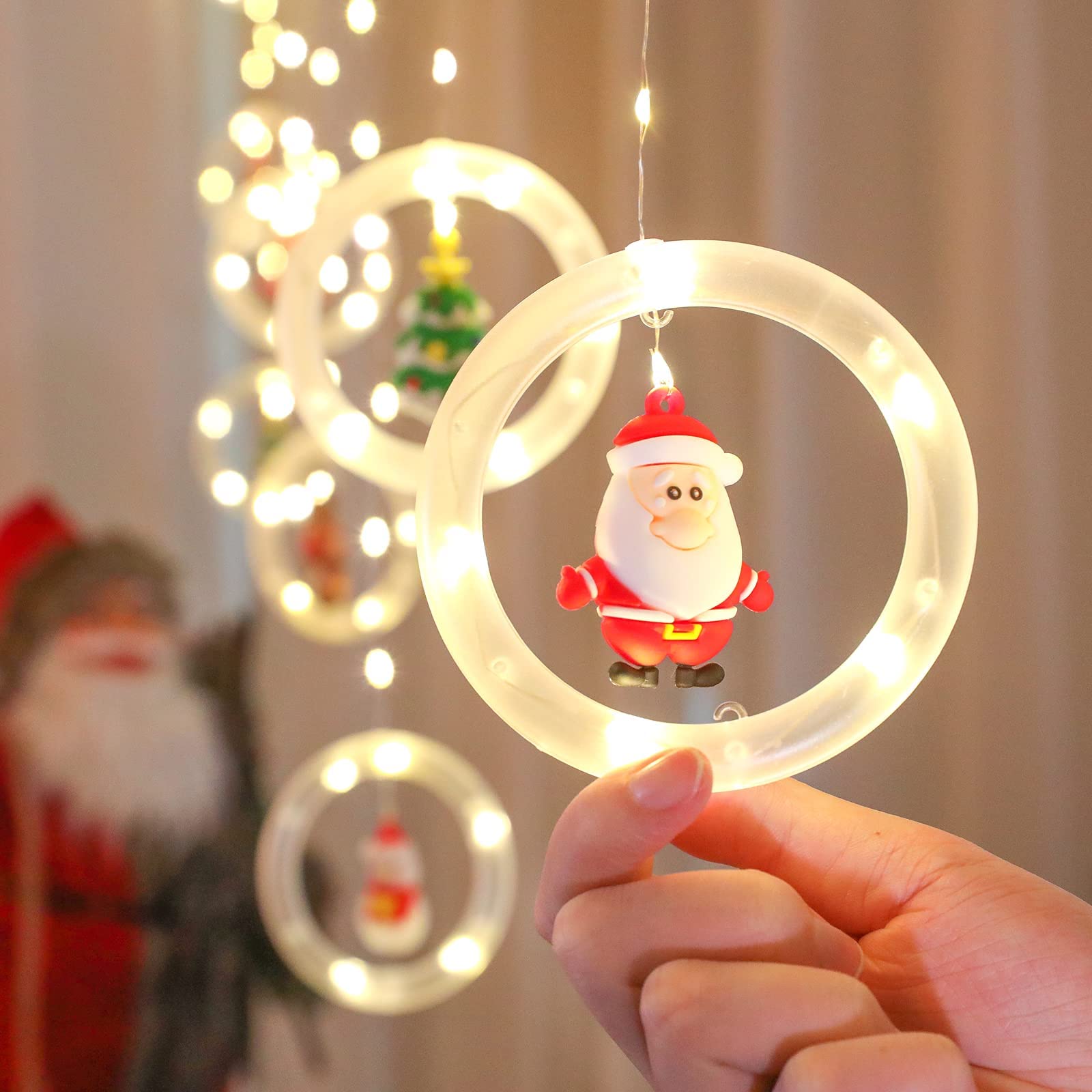 120 LED Christmas Lights - 9.84ft Warm Bubble Lights for Indoor/Outdoor Decor