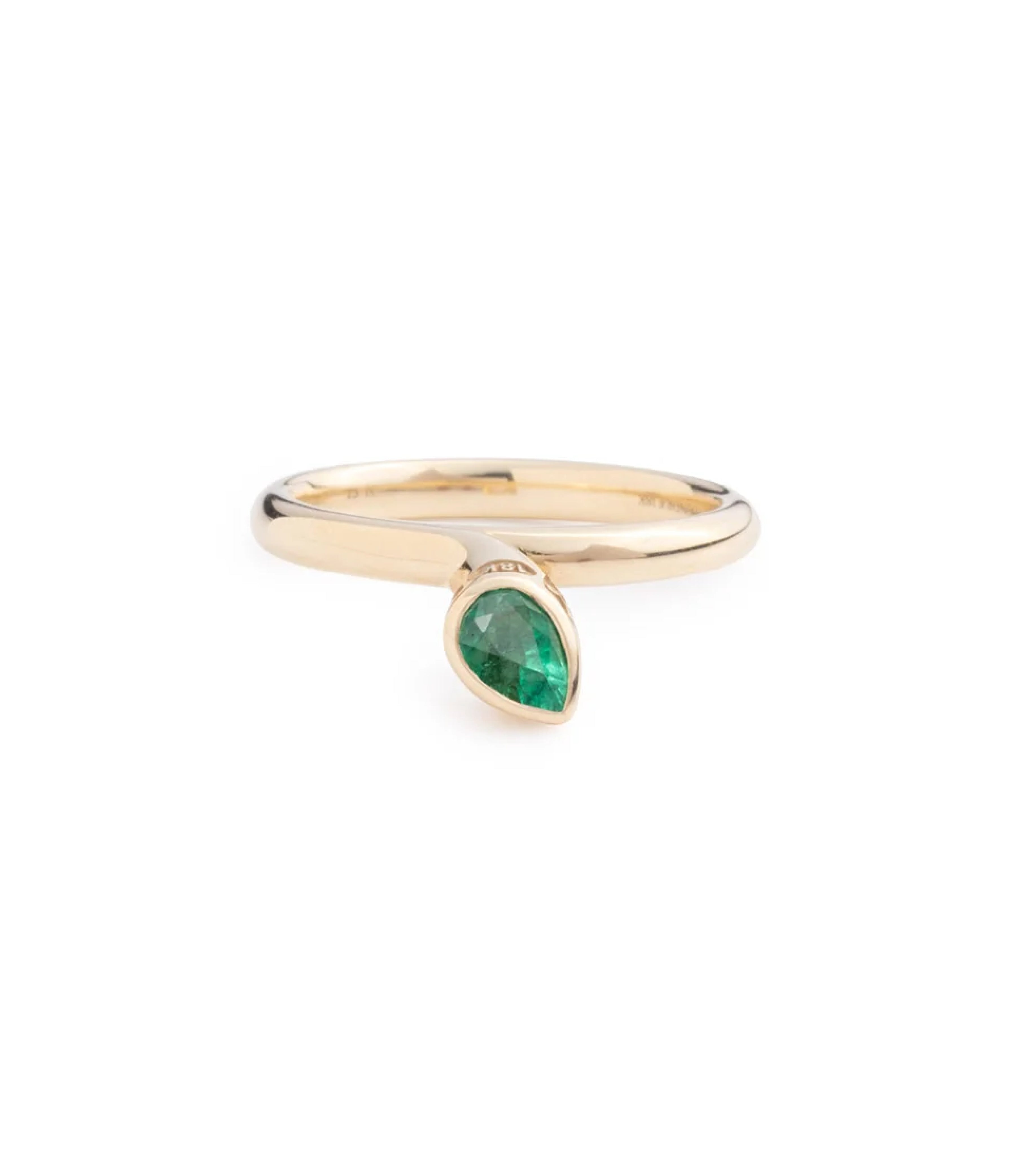 0.4ct Emerald Bookend Ring for Women - Forever & Always Matching Couple Rings - Perfect for Anniversaries, Engagements, and Romantic Gifts