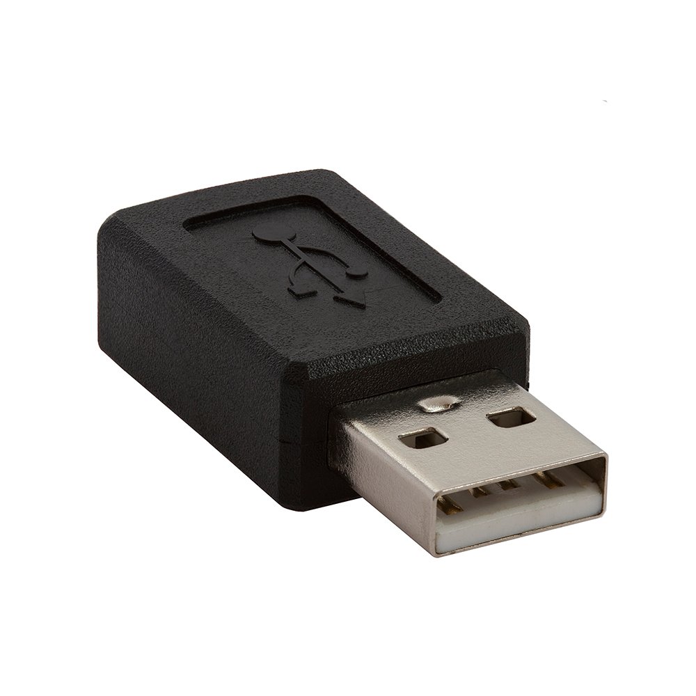 Black Manhattan USB to Mini USB Cable - USB A to Mini USB B Adapter for Cameras, Phones & Electronics Charging & Data Transfer