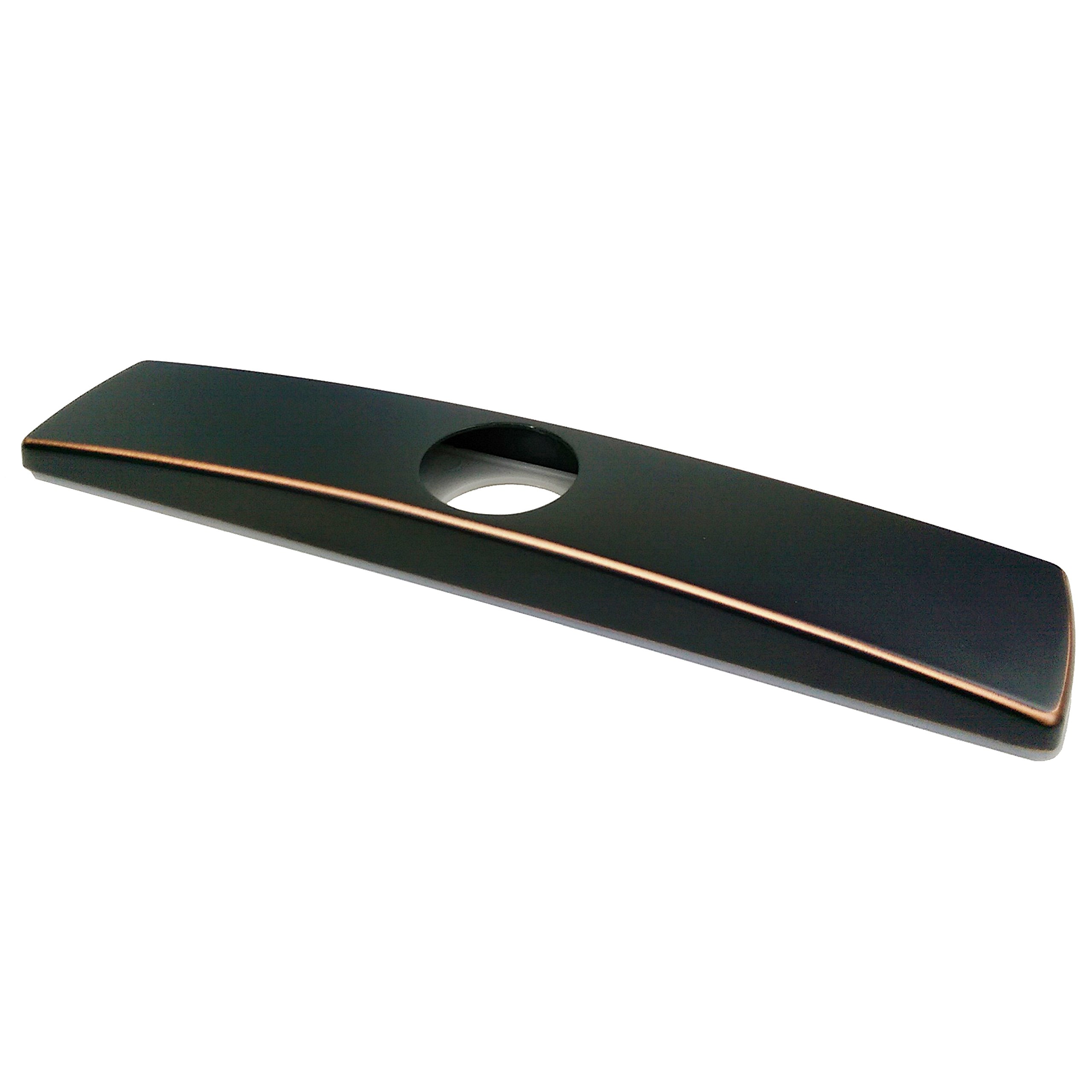1910TB Oil Rubbed Bronze Kitchen Sink Faucet with Deck Plate - Perfect for Modern Farmhouse, Rustic, and Traditional Kitchen Styles