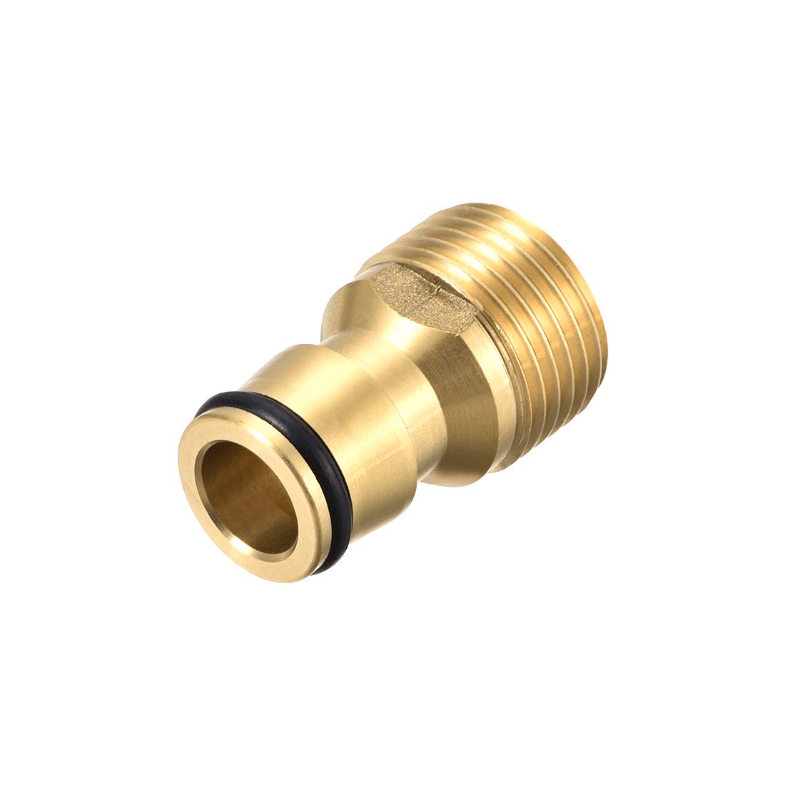 Brass Faucet Quick Connector G1/2 Male Thread Hose Adapter - 2 Pack for Garden Irrigation System, Outdoor Watering & DIY Plumbing Projects