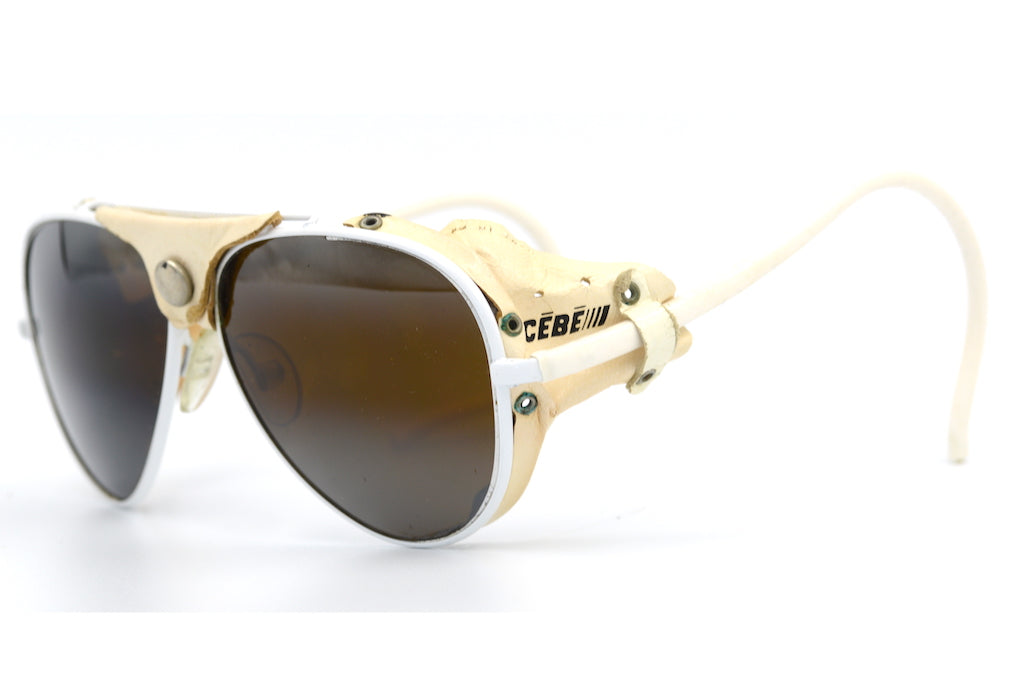 Cébé White Side Shield - Protective Eyewear for Sports & Outdoor Activities - UV Protection & Comfort Fit for Cycling, Running, and Hiking