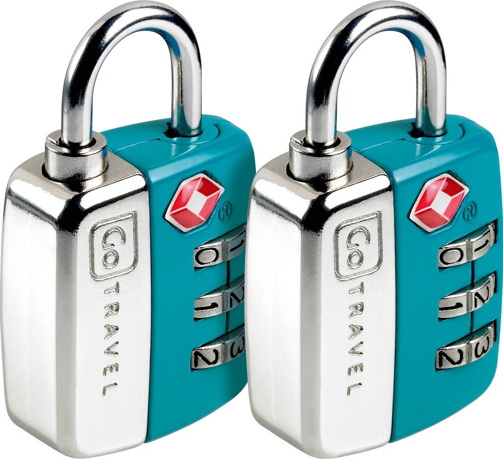 Go Travel Twin Travel Sentry® TSA Approved Luggage Lock Set - Secure Your Suitcases for Airports, Hotels & Backpacking Trips
