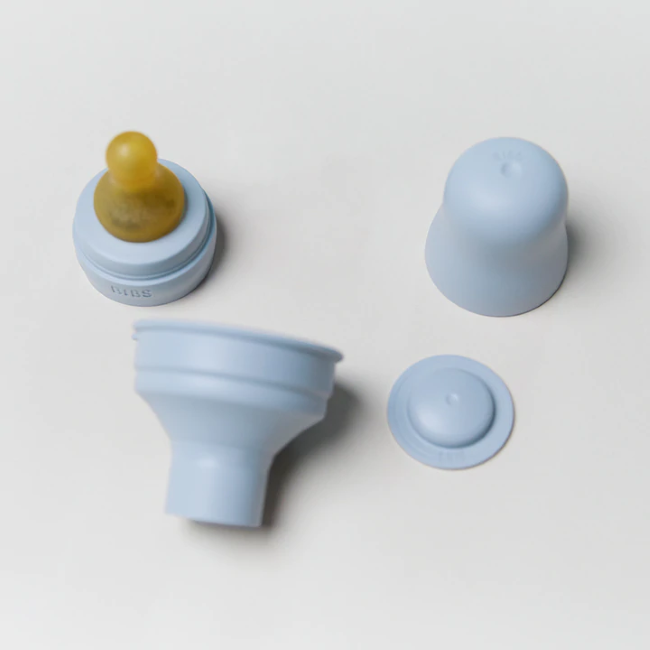 Premium Latex Baby Bibs and Bottle Kit - Soft Ivory Feeding Set for Infants - Perfect for Mealtime, Travel, and On-the-Go Parenting