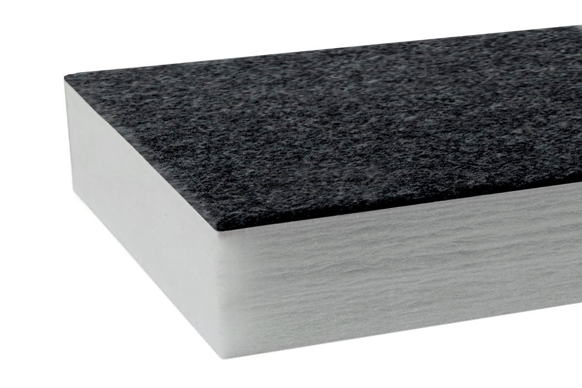 Autex Quietspace Acoustic Wall Panel with Vertiface - 2400H x 1200W x 79D Soundproofing Foam for Home Theater, Office & Recording Studio Noise Reduction