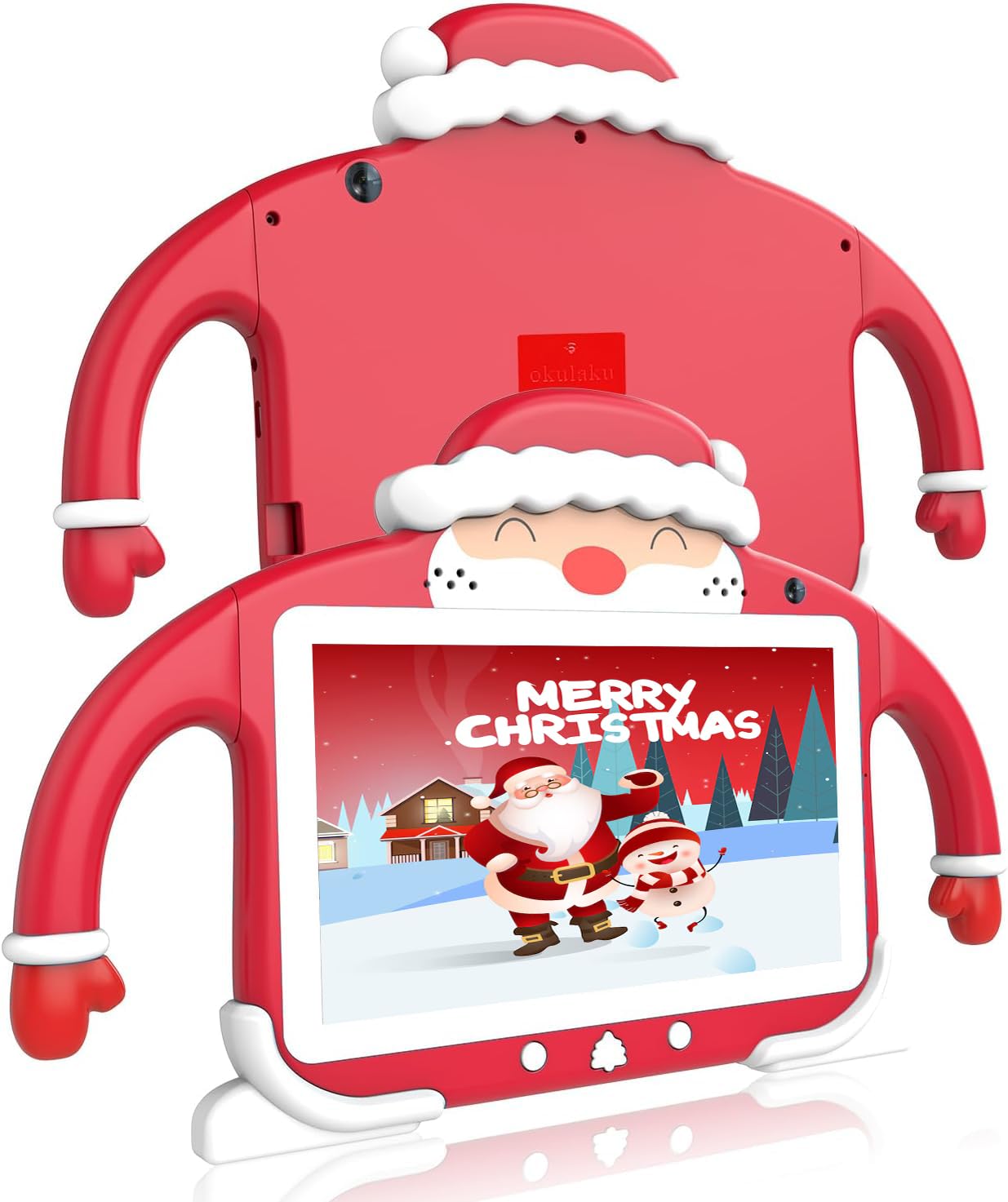**7 Inch Kids Tablet with 64GB Storage, Android 11.0, Dual Camera & WiFi – Shockproof Handle Case, Parental Control, Netflix – Perfect for Toddlers & Children (Red) – Ideal for Learning, Entertainment & Travel**