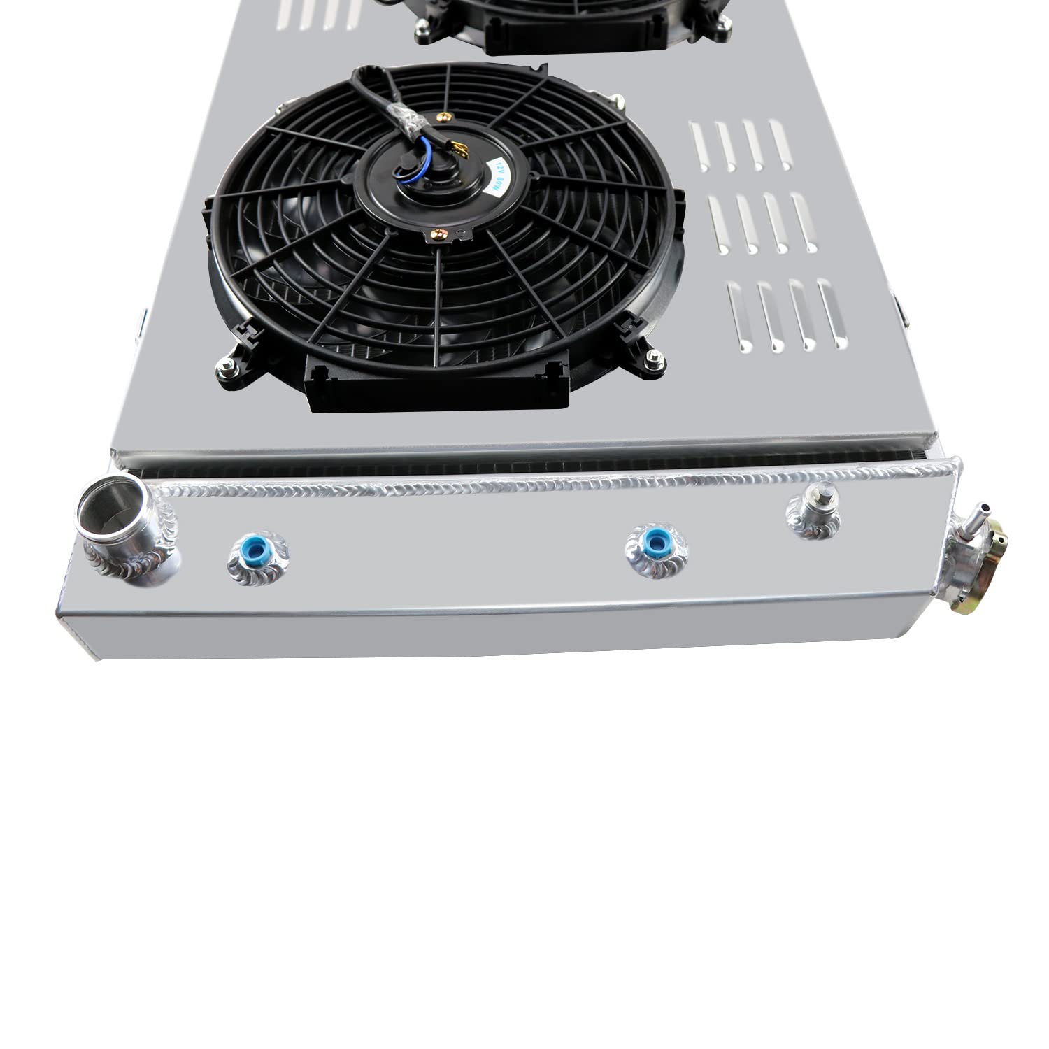 CC716AA 4-Row Core Aluminum Radiator with Dual 12