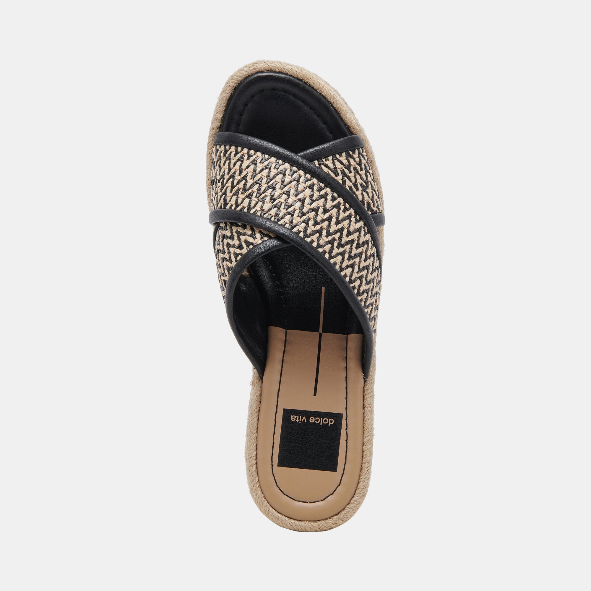 ELDORA Women's High Heels - White & Black Raffia Sandals for Summer | Comfortable Dress Shoes for Weddings, Parties & Evening Events