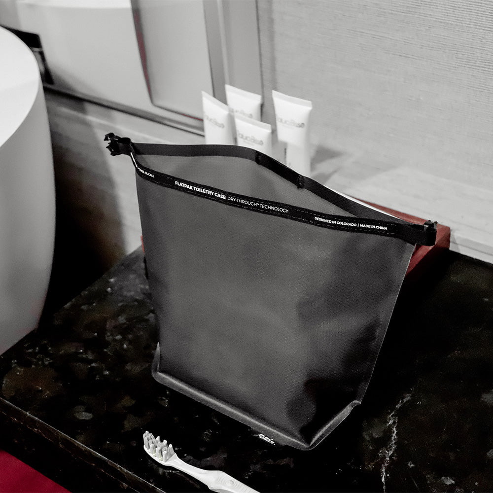 Matador FlatPak Waterproof Toiletry Case - Compact Travel Organizer for Toiletries, Cosmetics & Essentials | Perfect for Camping, Hiking & Air Travel