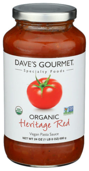 Dave's Organic Pasta Sauces - All Natural, Gluten-Free Tomato Basil & Marinara Sauce for Italian Cooking - Perfect for Spaghetti, Lasagna & Family Dinners