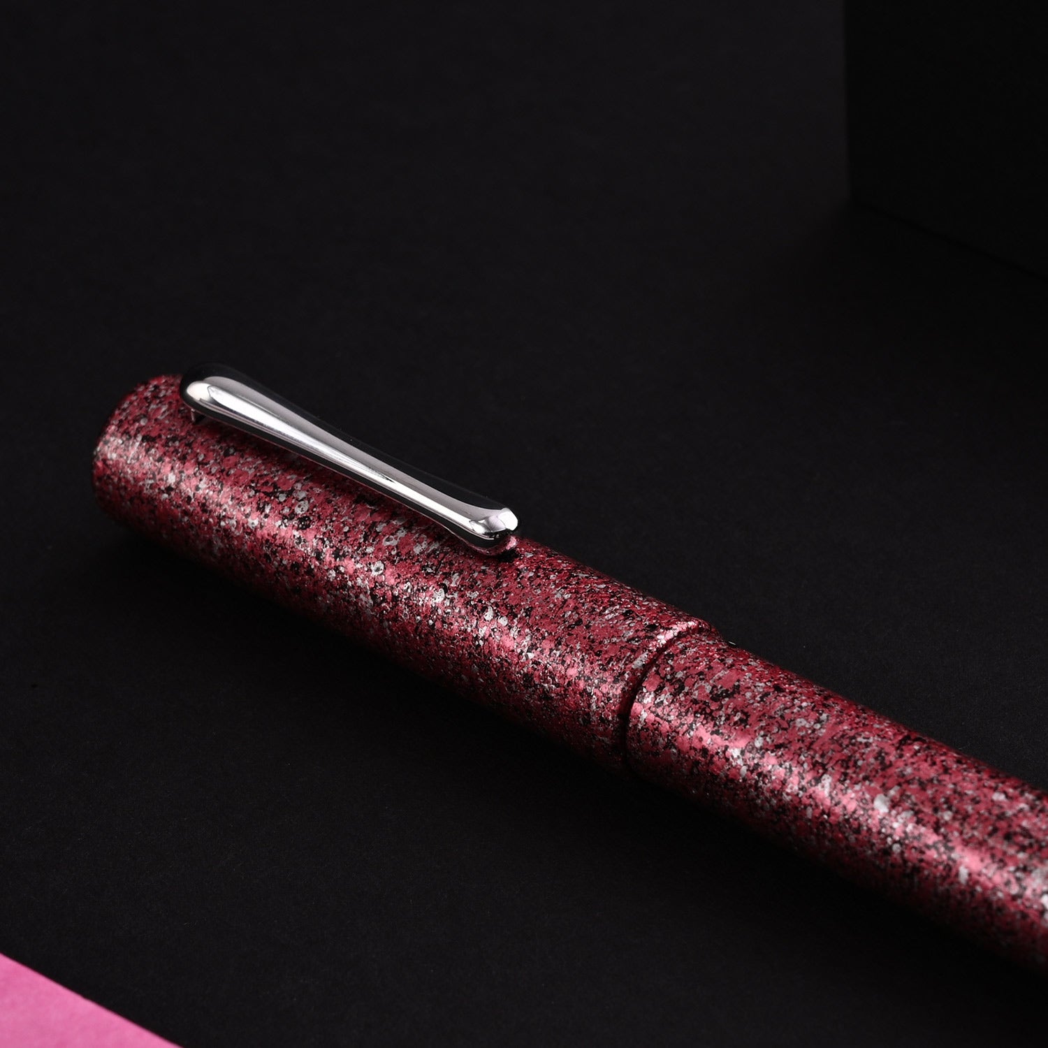 Premium Taccia Granite Stone Fountain Pen - Elegant Red CT Design for Writing Enthusiasts | Perfect for Office, Home, and Gift Giving