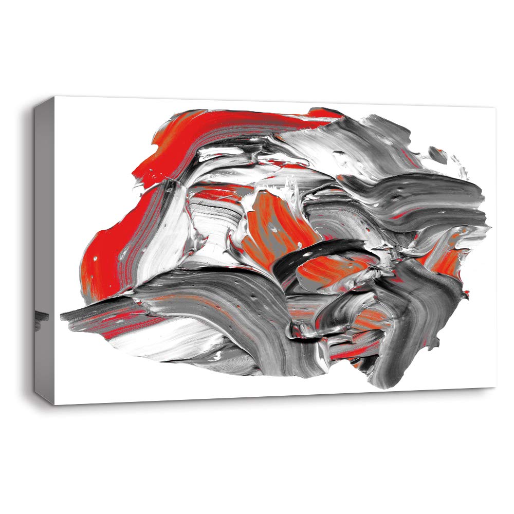 Abstract Oil Texture Canvas Wall Art - 32x48 Inch Framed Painting for Bedroom & Living Room Decor | Modern Home Wall Decorations | Perfect for Housewarming Gifts & Interior Design