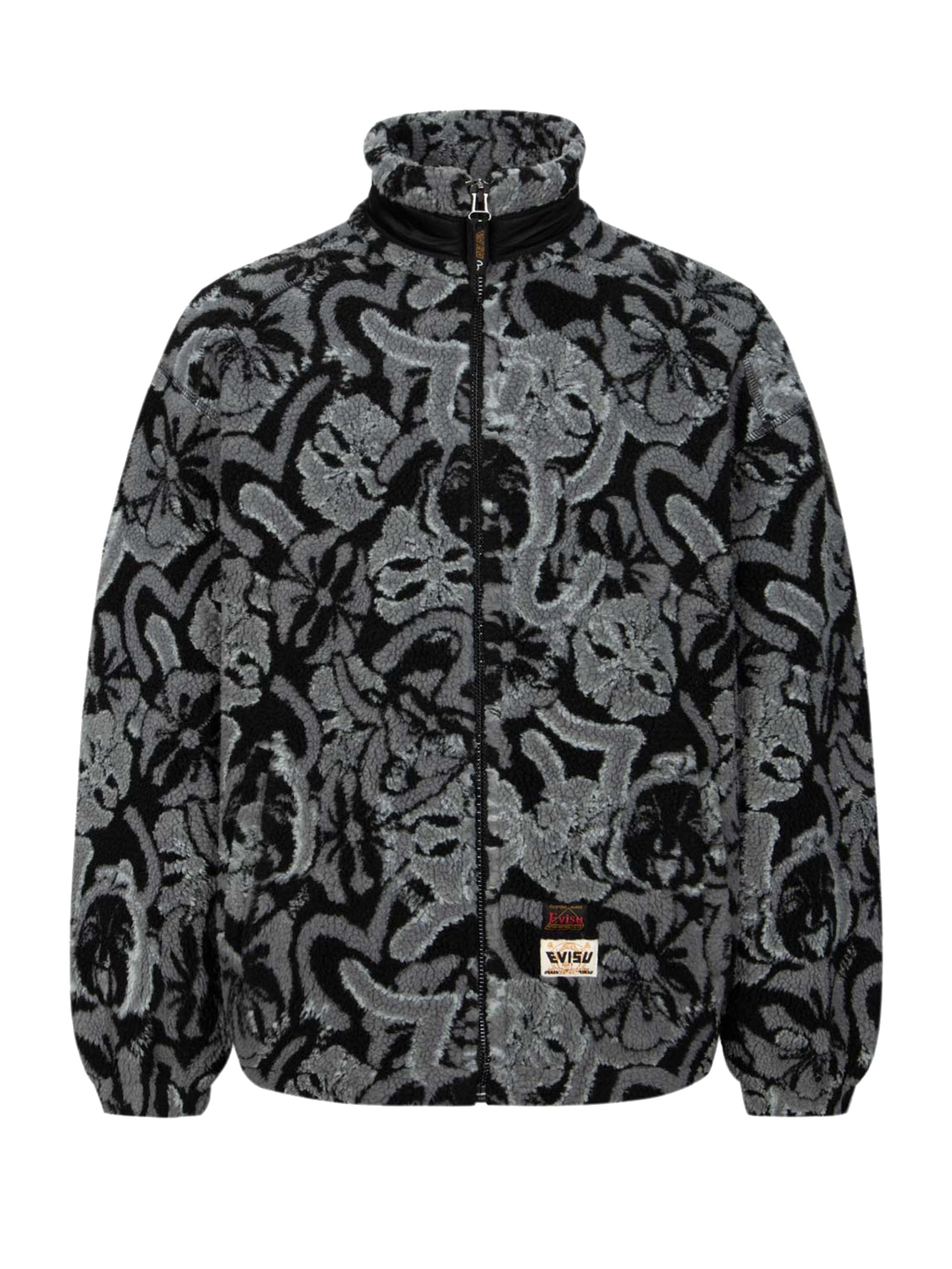 Seagull & Kamon Jacquard Sherpa Jacket for Women - Cozy Loose Fit Fleece Outerwear for Fall & Winter - Perfect for Casual Outings, Hiking, and Outdoor Adventures