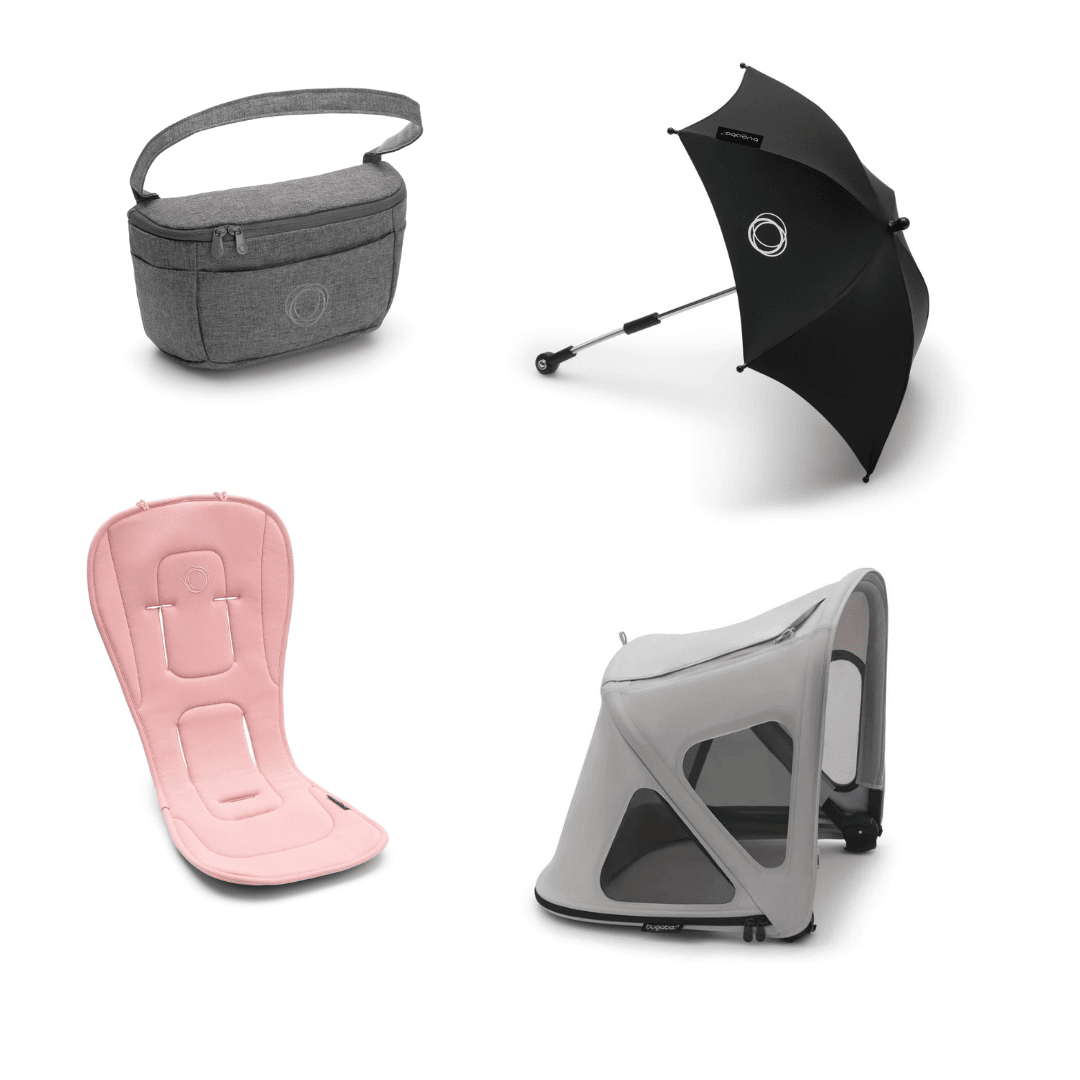 Bugaboo Fox5 Summer Accessory Pack - Sun Canopy & Bug Net for Stroller - Perfect for Outdoor Walks, Beach Trips & Park Visits