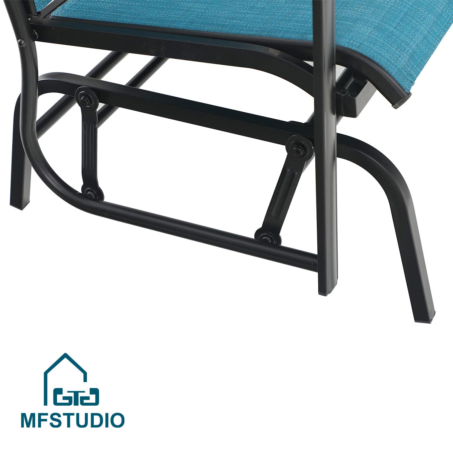 MFSTUDIO 2-Person Outdoor Patio Swing Glider Bench - 42