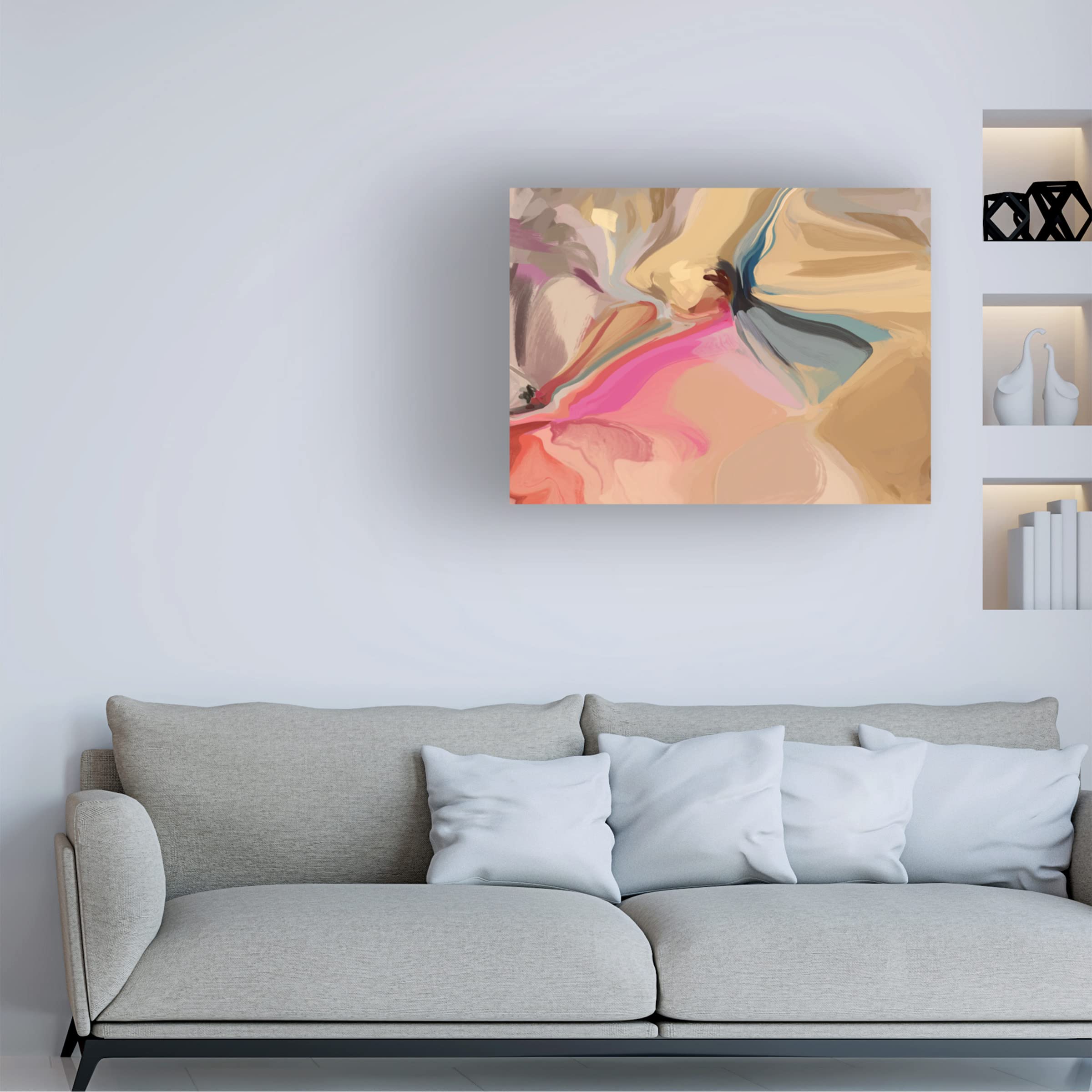 Trademark Fine Art 'Charming Blend I' Canvas Wall Art Painting by Irena Orlov - Modern Abstract Home Decor for Living Room, Bedroom & Office