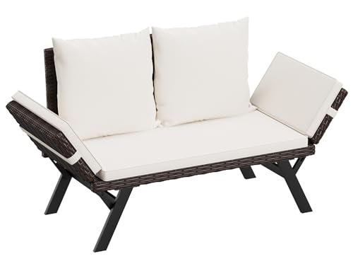 Brown Lounger & Beige Pillowcase