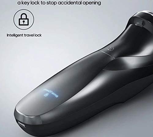 3D Rechargeable Waterproof IPX7 Electric Shaver for Men - Cordless Wet & Dry Rotary Shaving Razor with Time Display & Travel Case - Perfect for Home, Gym, and Travel Use