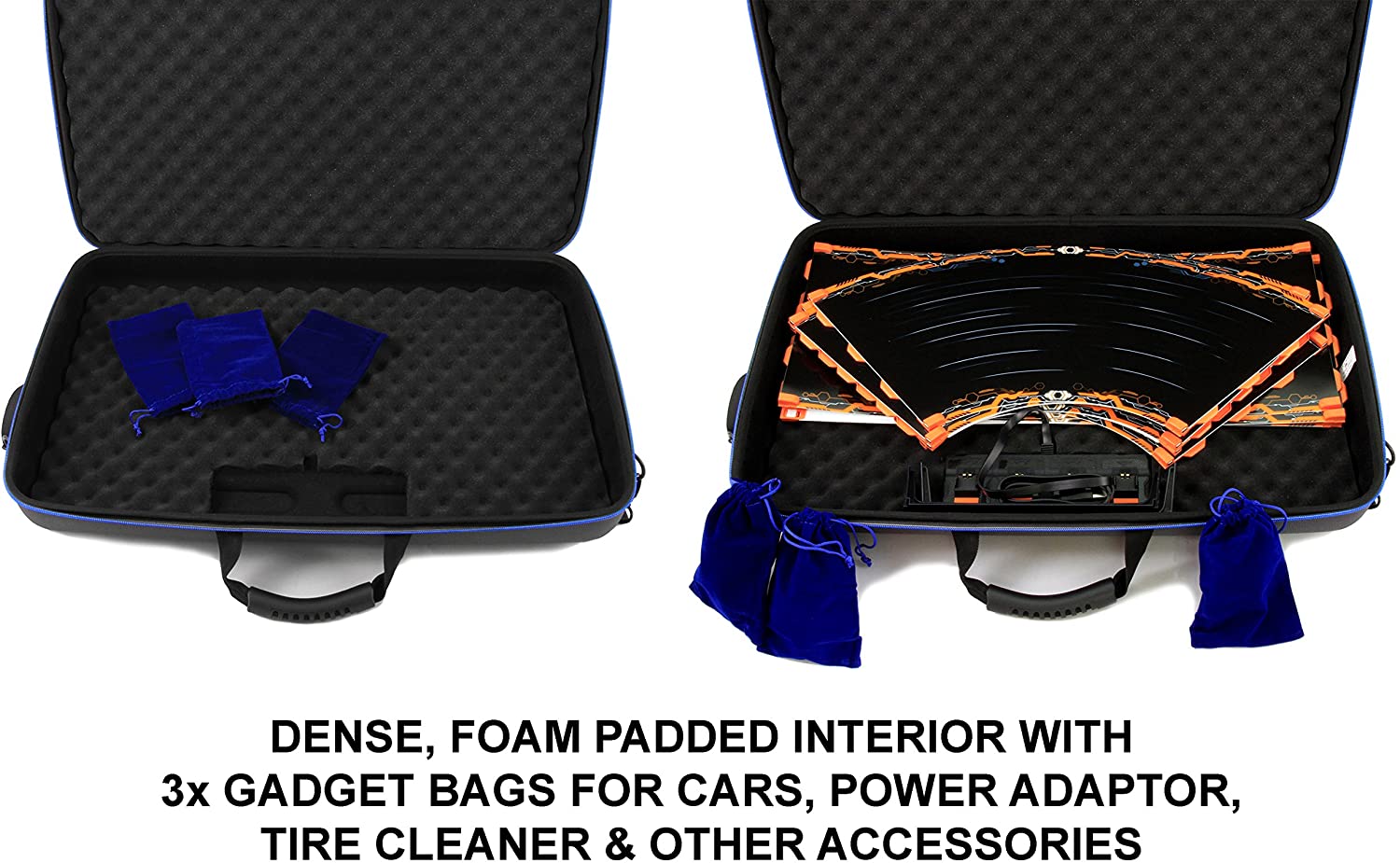 CASEMATIX Garage Box Storage Case for Anki Overdrive Starter Kit - Holds Tracks, Supercars & Charging System - Durable Organizer for Racing Game Accessories - Perfect for Home Play & Travel Storage