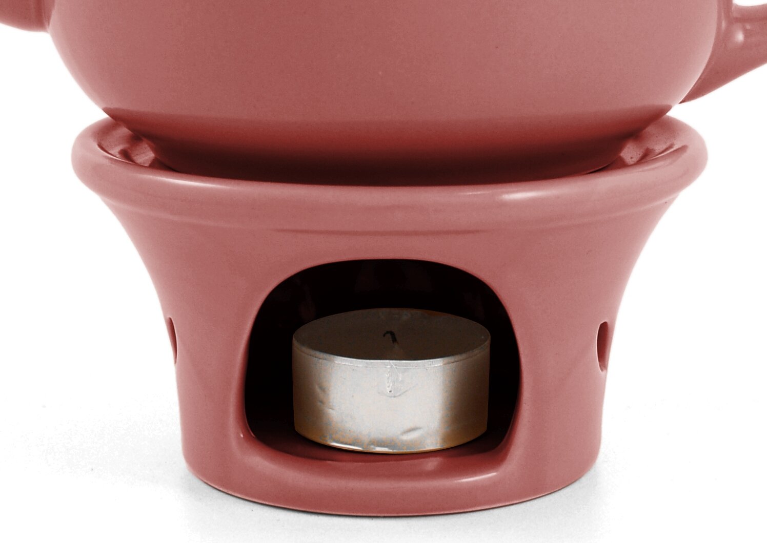 Pink Ceramic Tea Warmer - Elegant Teapot Warmer for Loose Leaf & Herbal Tea - Perfect for Home, Office & Tea Parties