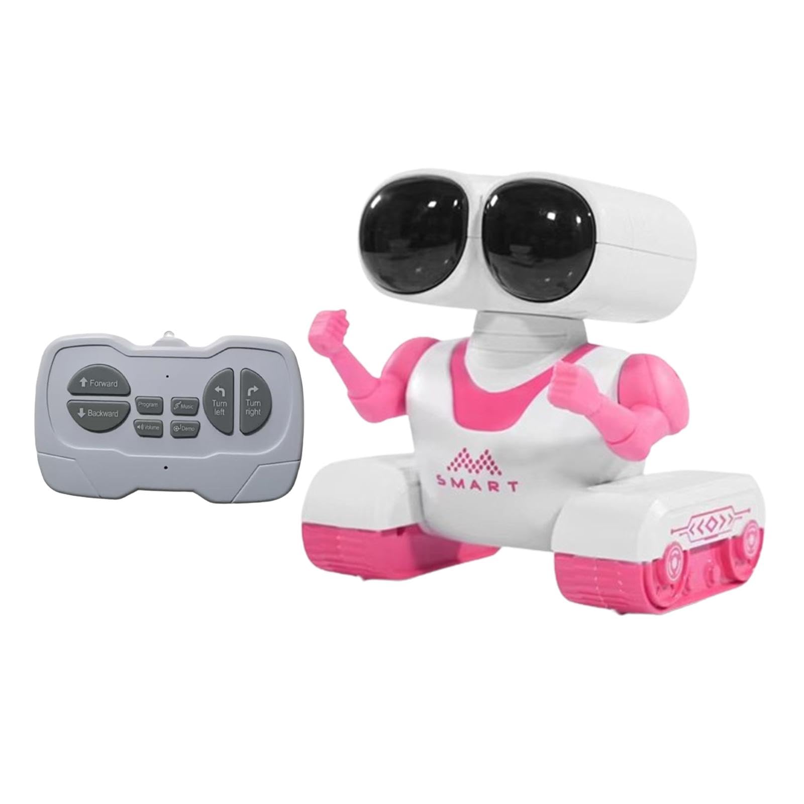 Remote Control Robot Toy with LED Lights & Music - Interactive STEM Learning Toy for Boys & Girls Ages 3-6 (Pink) | Birthday Gift, Educational Playtime & Indoor Fun