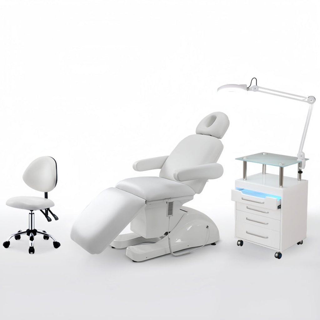 Greenlife Fruity 3-Motor Electric Facial Chair - Professional Spa Bed for Facial Treatments, Massage & Skin Care | Perfect for Salons, Spas & Home Use