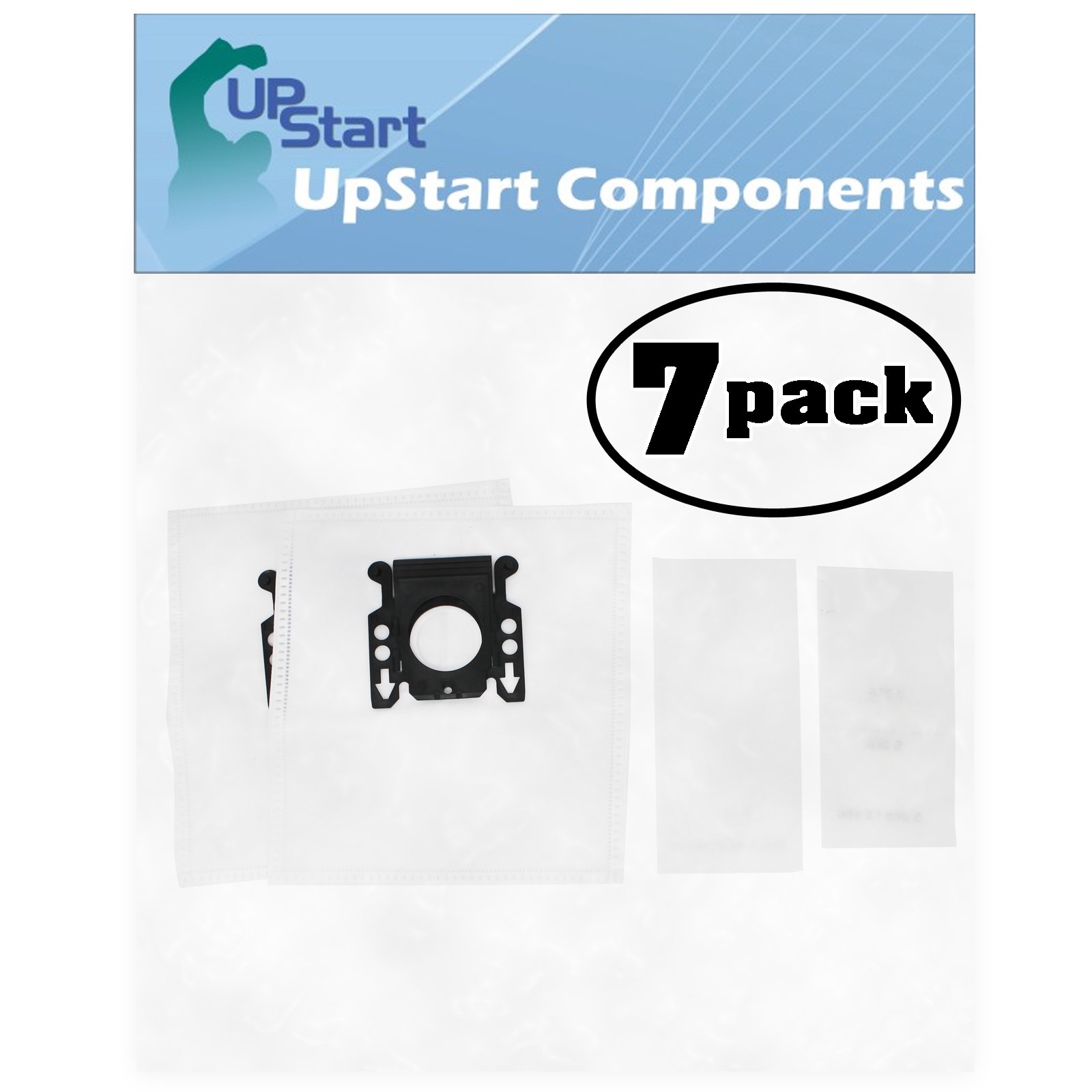 **Miele S168 Vacuum Bags Replacement - 14 Micro Filters & 7-Piece Attachment Kit - Compatible with Type K & K/K Cloth (7-Pack, 2 Bags Each) - Ideal for Deep Cleaning Carpets, Upholstery, and Pet Hair Removal**