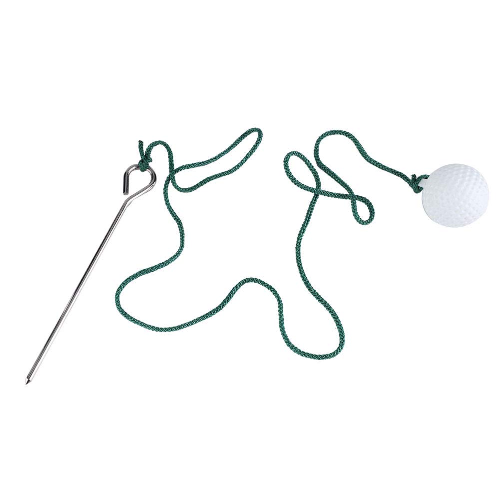 Golf Swing Training Ball with Rope - Durable Plastic Practice Golf Ball for Outdoor & Indoor Swing Drills | Perfect for Backyard, Driving Range & Golf Course Practice