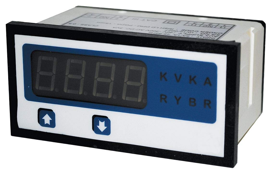 MT4W-DA-40 Digital DC Ammeter LED Display (0-5A Input, 3 Relay Outputs + 4-20mA) - 4 Digit Panel Meter W96xH48mm 100-240VAC - Perfect for Industrial Automation, Energy Monitoring & Electrical Control Systems