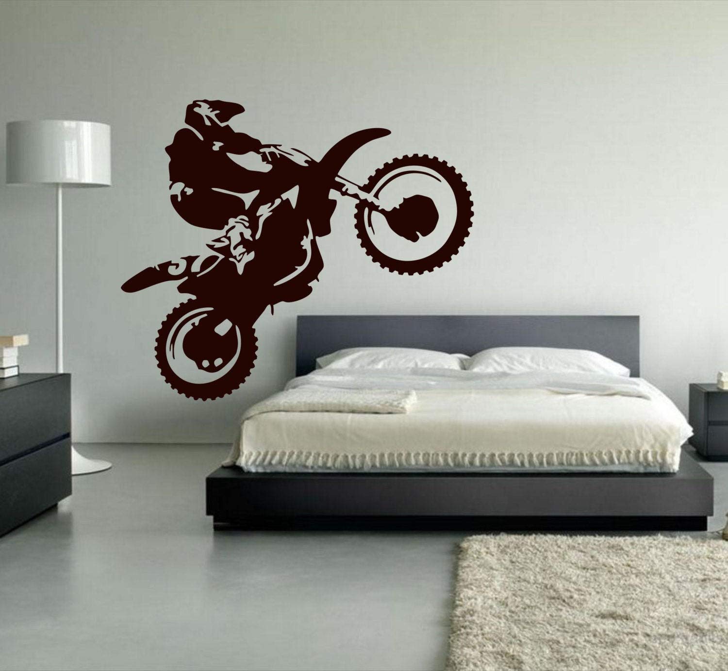 YttBuy Dirt Bike Wall Decals - Premium Motocross Stickers for Boys Room, Garage & Man Cave - High-Quality Vinyl Wall Art for Motorcycle Lovers & Racing Fans - Perfect for Bedroom, Office & Game Room Decor